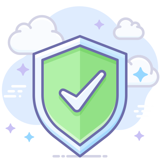 grønt skjold med flueben